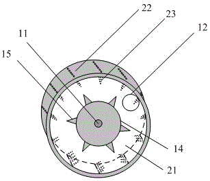 Smashing and separating device for bagged industrial refuse