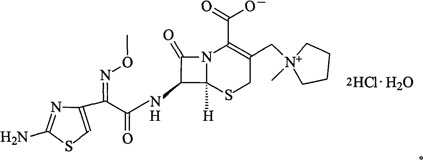 Cefepime hydrochloride proliposome preparation