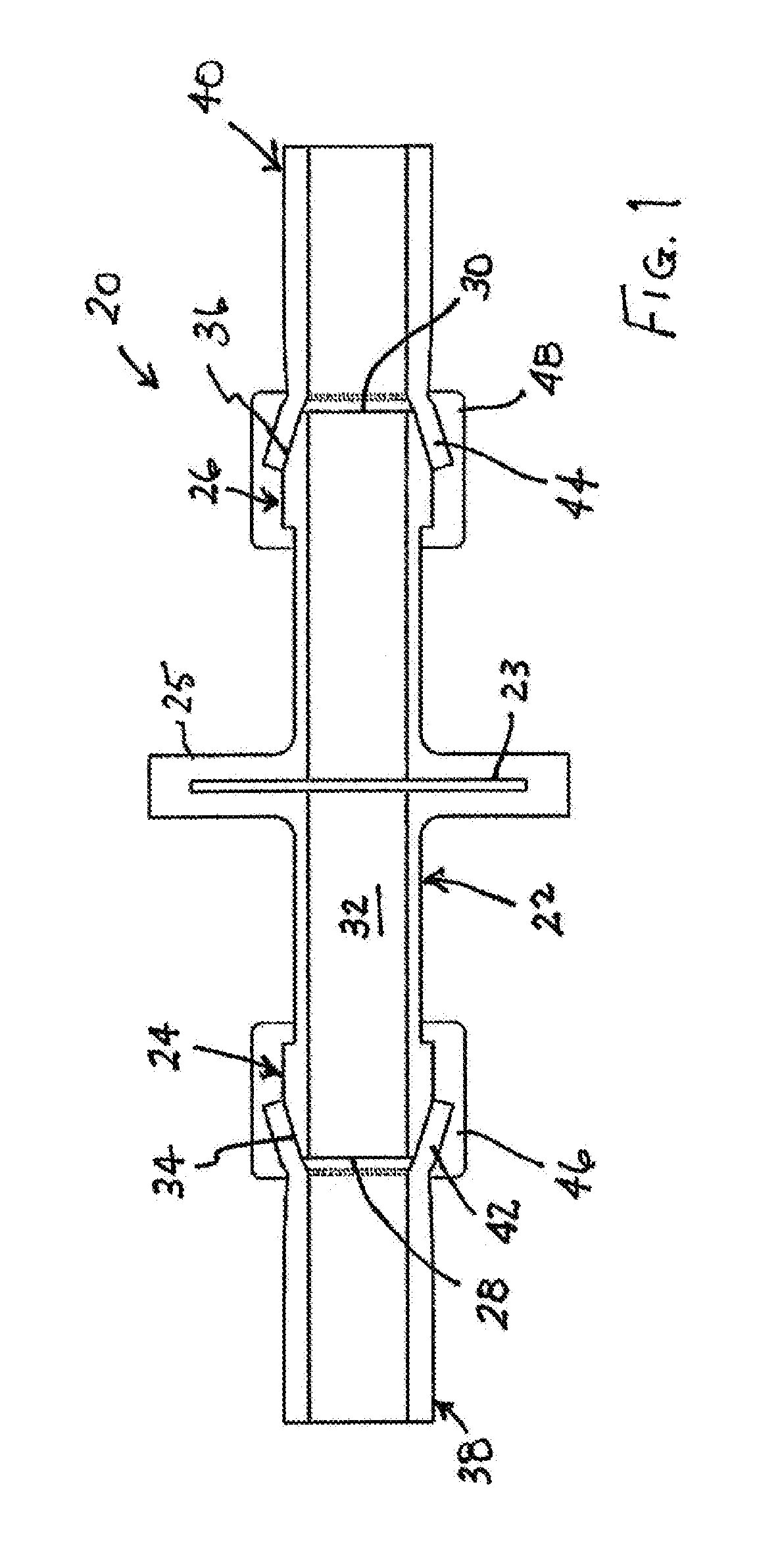 Connector and tubing assembly and method of molding connector and tubing assembly