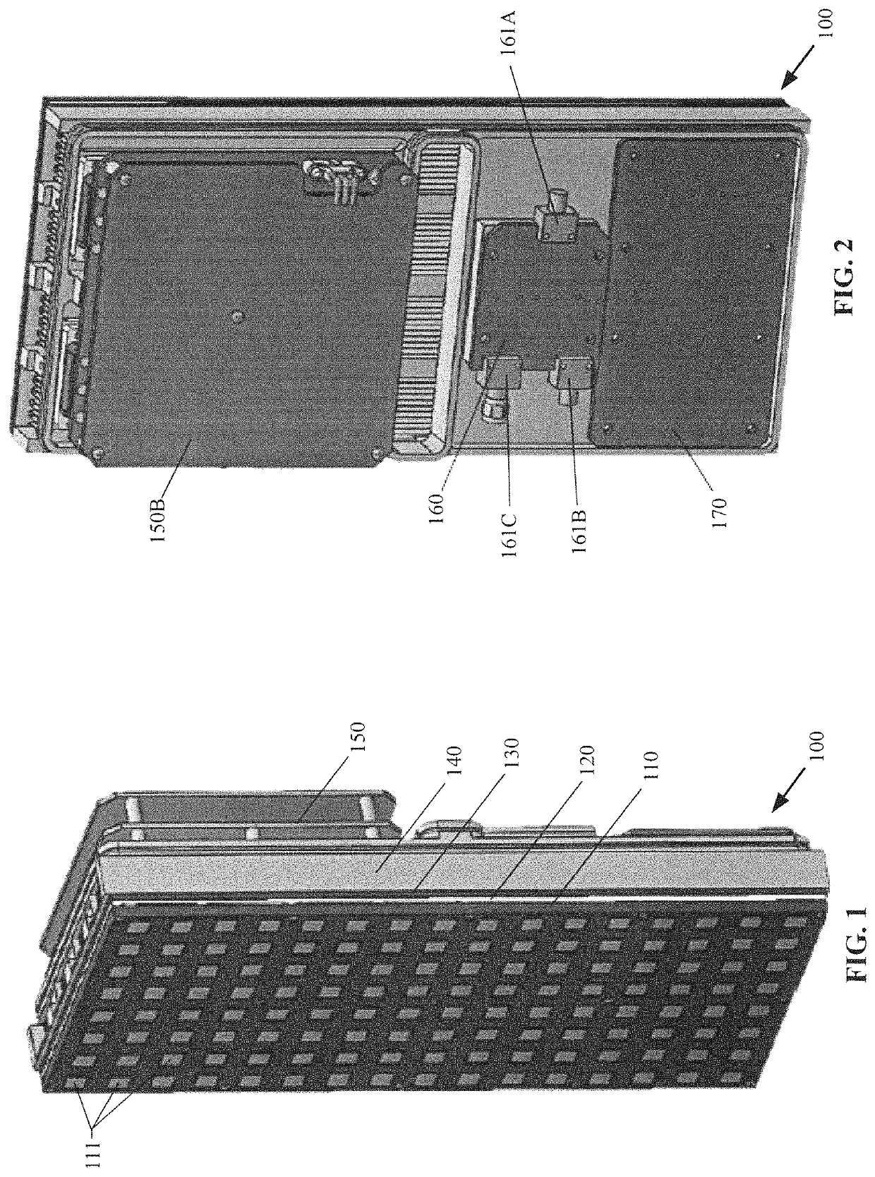 Air-cooled heat exchanger and thermal arrangement for stacked electronics