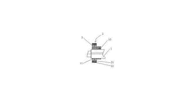 Side sticker adhesion device for paper diaper production line