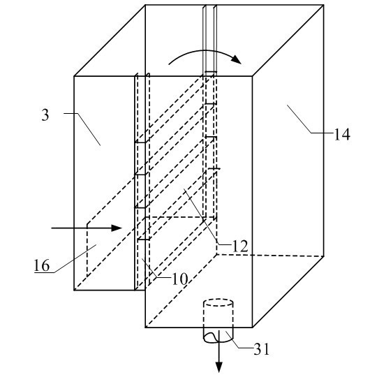Method and device for simulating bottom sludge erosion and transmission feature in rectangular trough