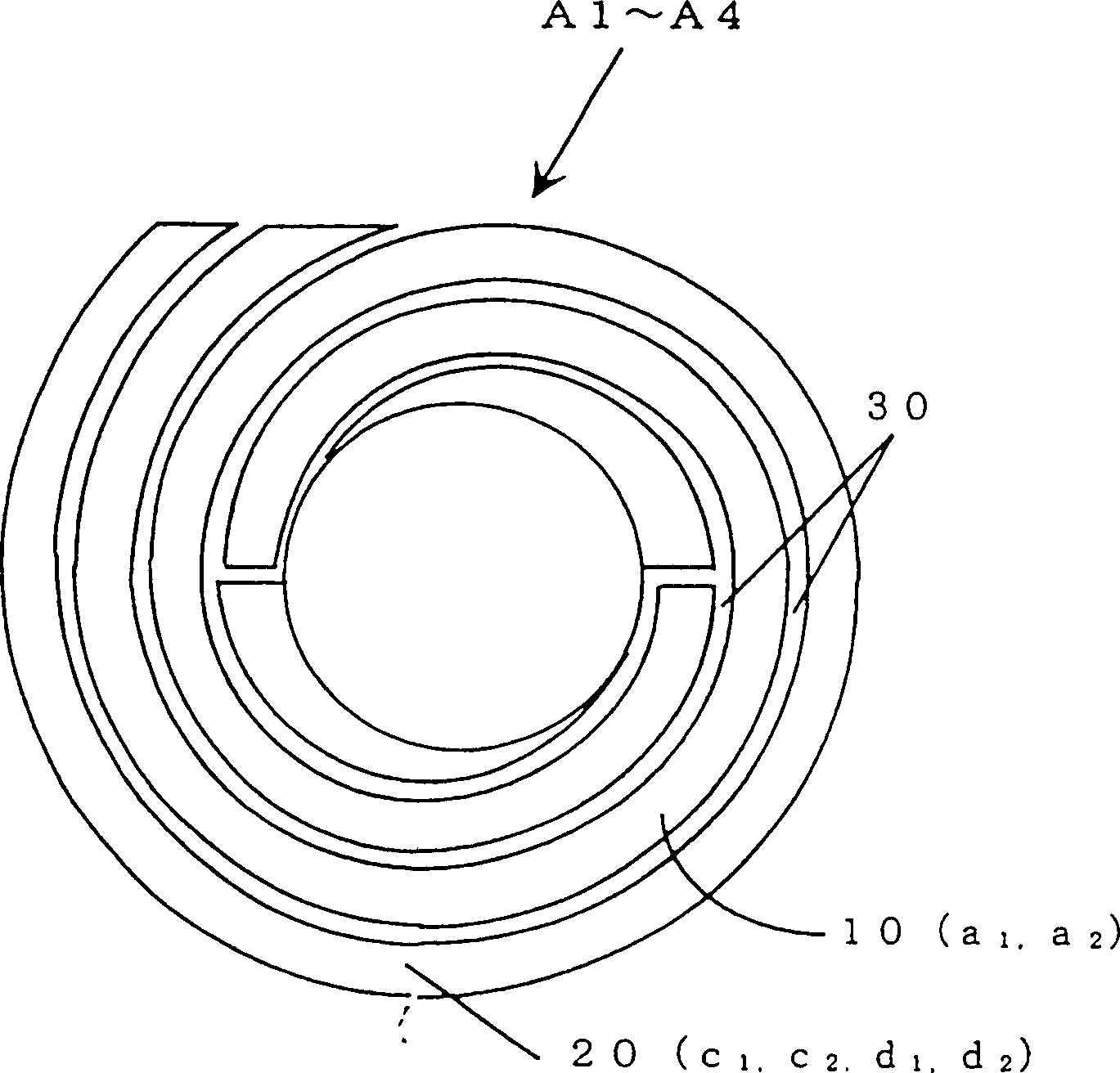 Alkaline storage battery with scroll electrode body