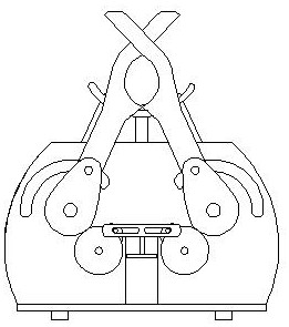 Dragging device special for high-voltage line hanging