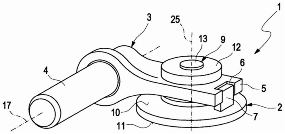 Regulating device for exhaust gas turbocharger and exhaust gas turbocharger