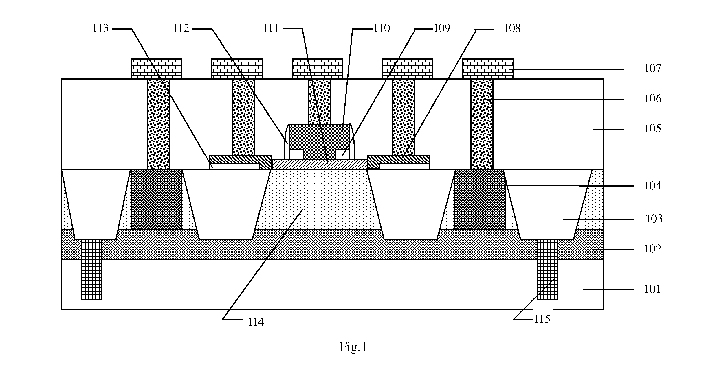 High Voltage Bipolar Transistor with Pseudo Buried Layers