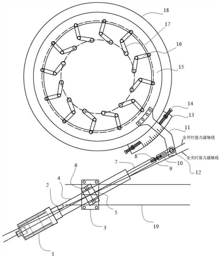 Back-swing electric servomotor device for water turbine