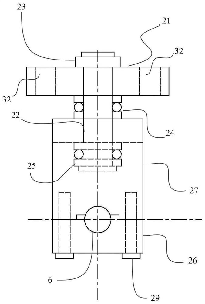 Back-swing electric servomotor device for water turbine