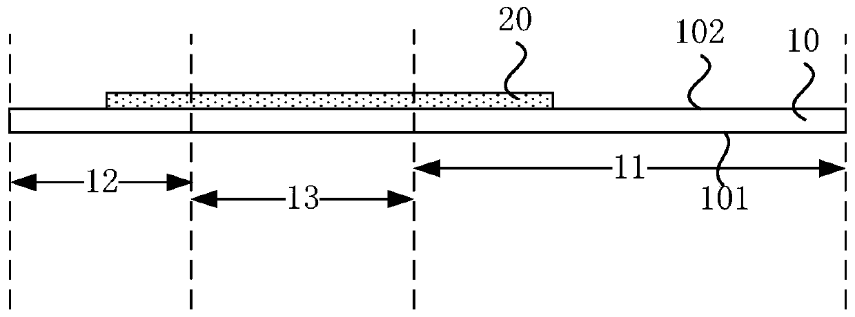 Bending structure manufacturing method, bending structure and display panel