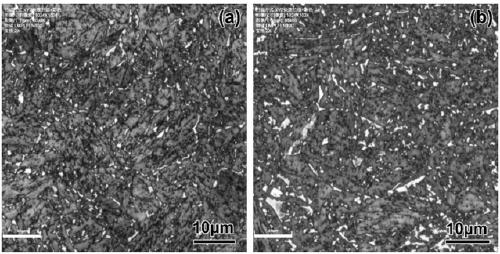 Heat treatment process for refining M-A island in granular bainite structure of low-carbon low alloy steel