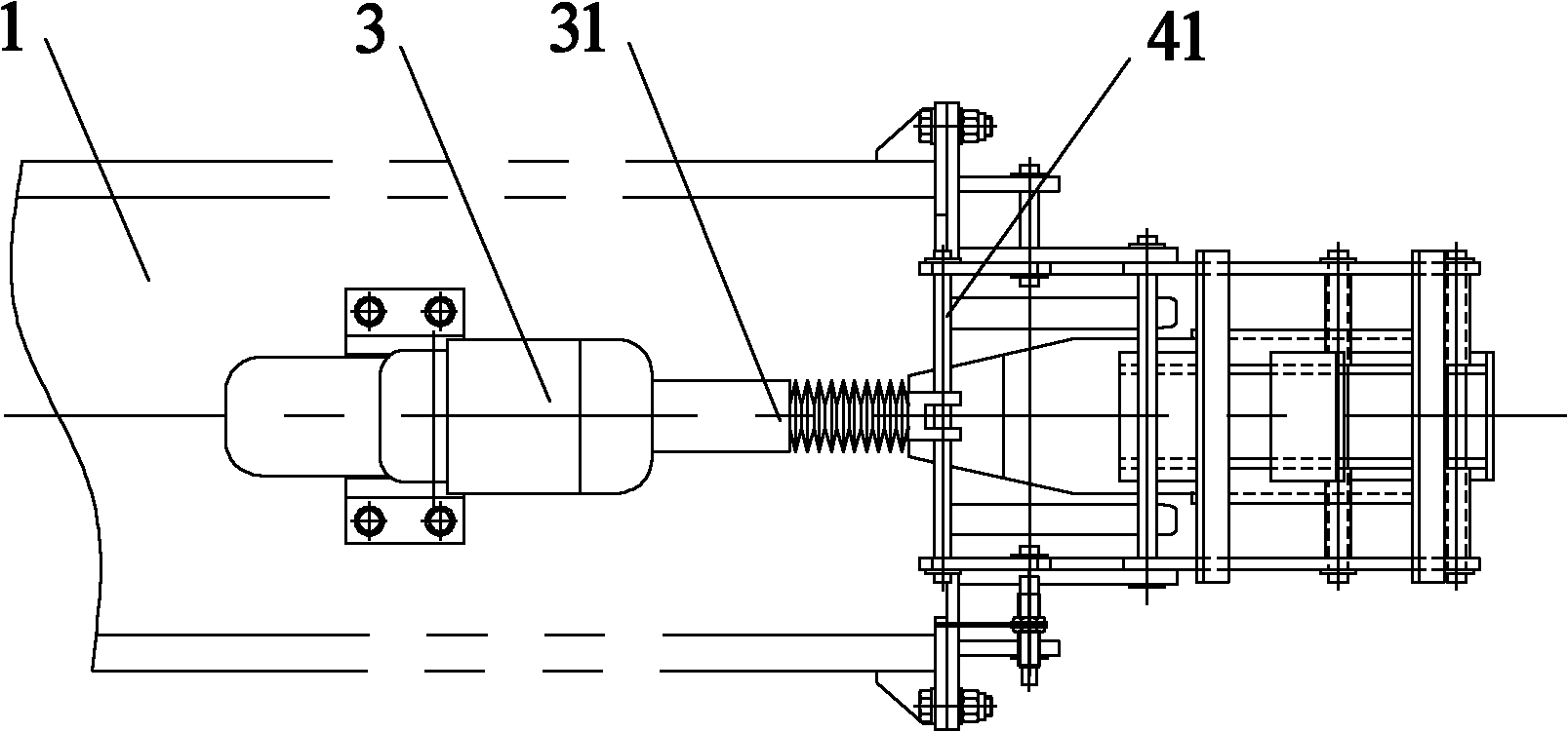 Anti-creep device of track running vehicle and track crane