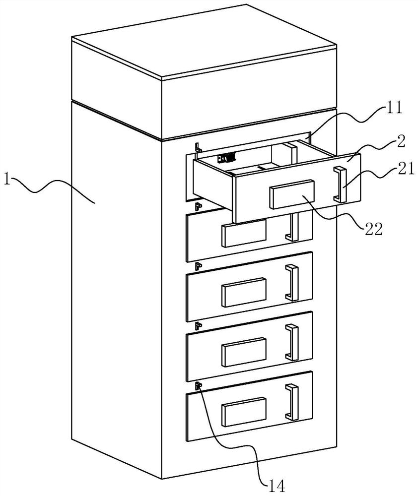 Drawer type capacitance compensation cabinet