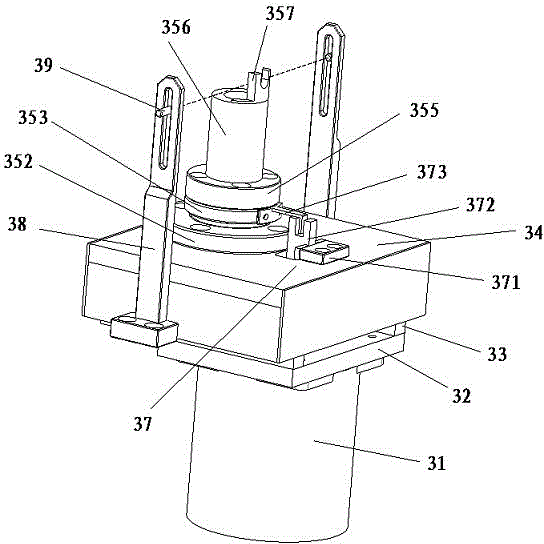 Work-piece rotation mechanism for chuck double-station welding machine