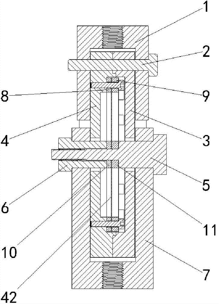 Linear compressor scroll plate spring radial stiffness testing device and manufacturing method thereof