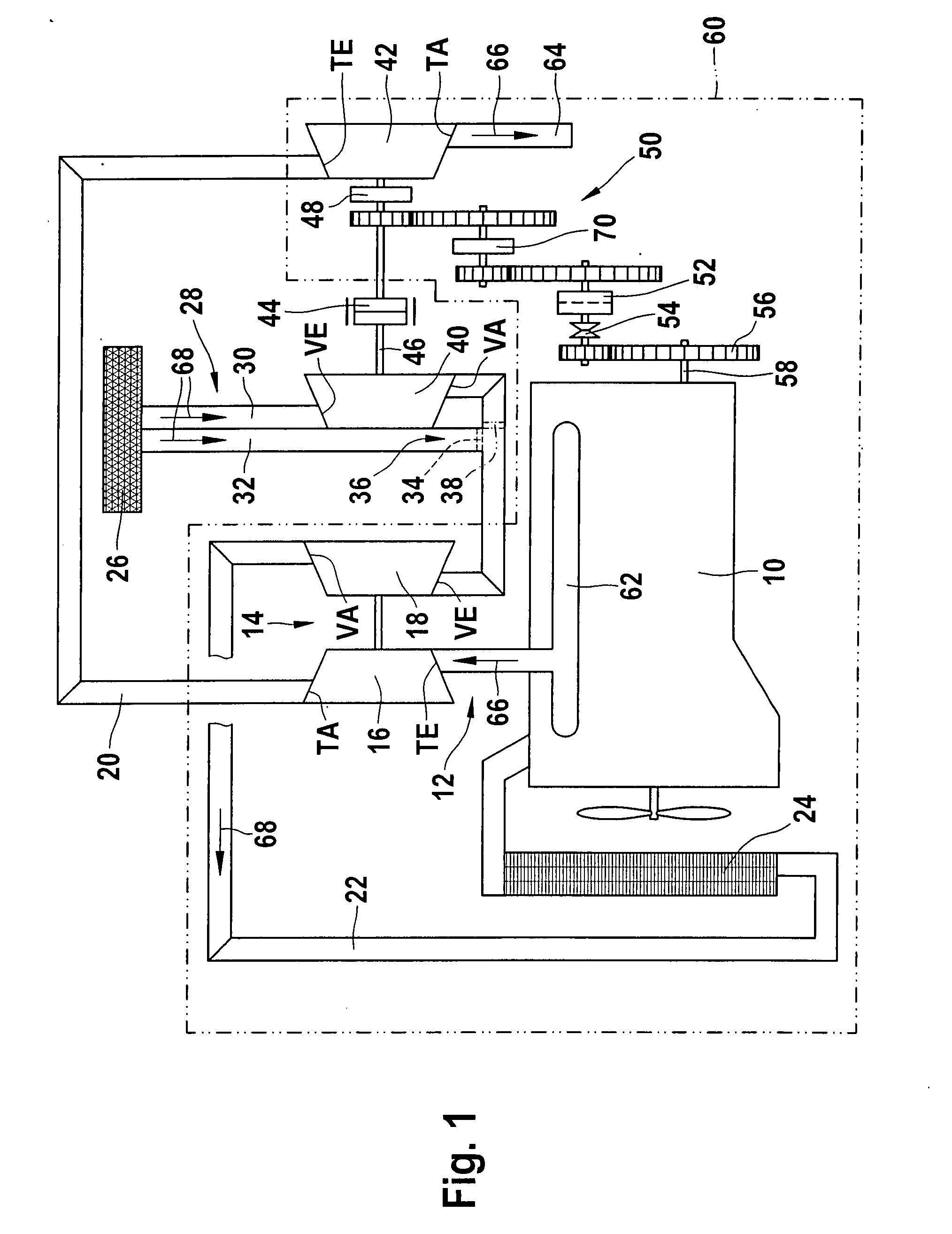 Compound Turbocharger System Having a Connectable Compressor