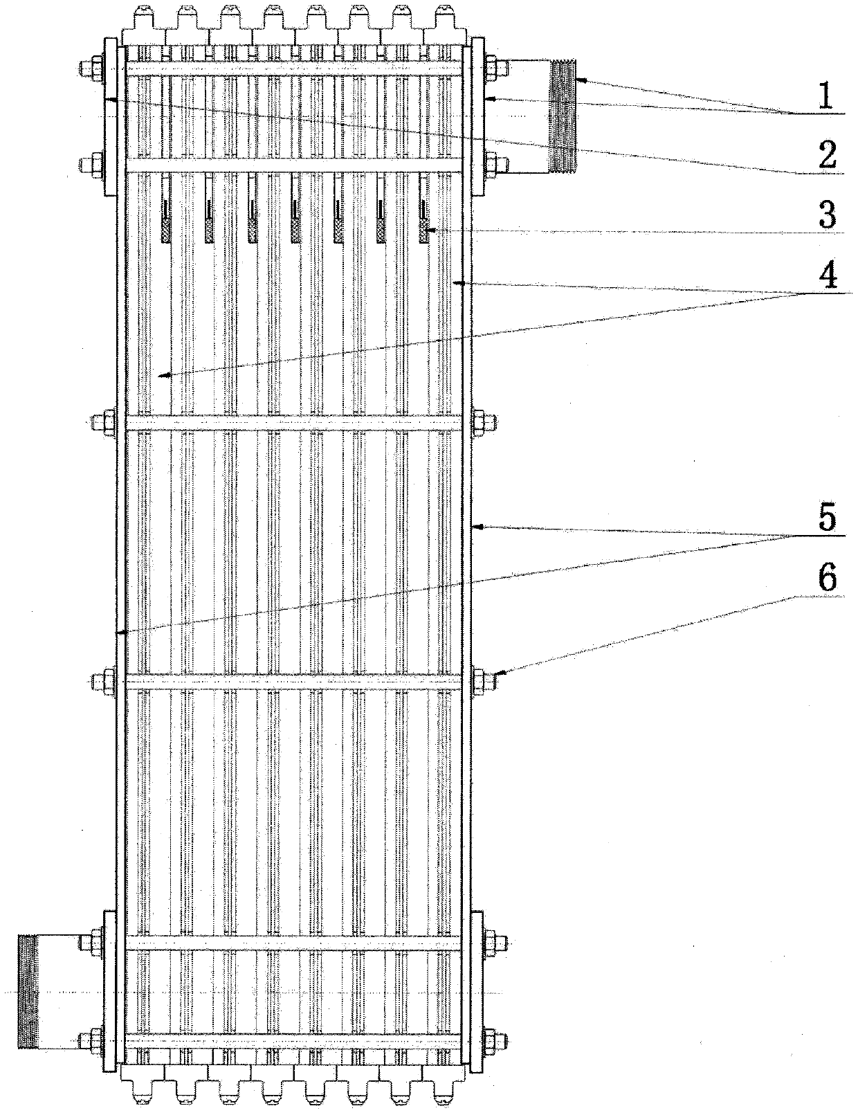 Module-integrated instant-heating electric boiler main machine and manufacturing process thereof