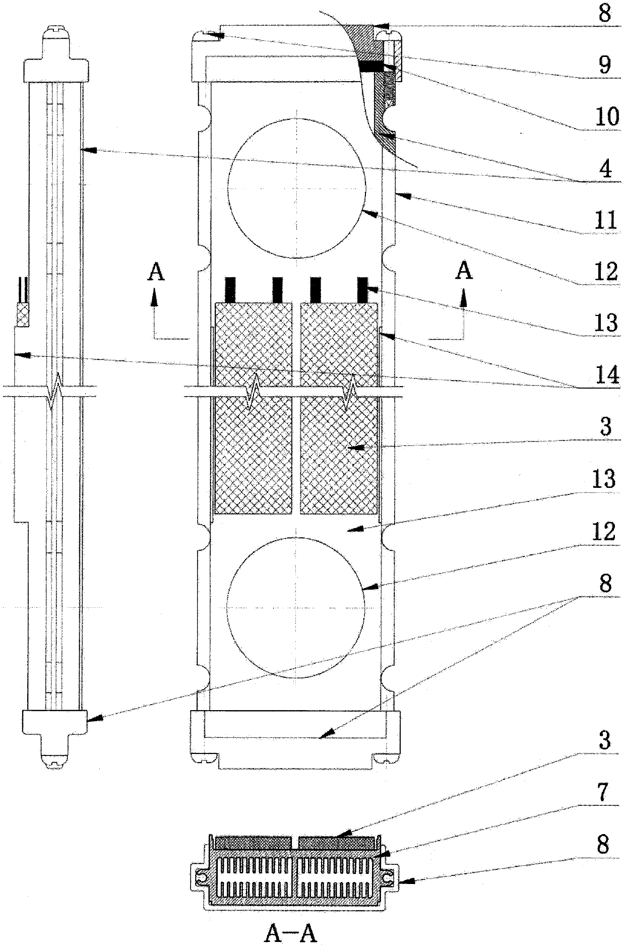 Module-integrated instant-heating electric boiler main machine and manufacturing process thereof