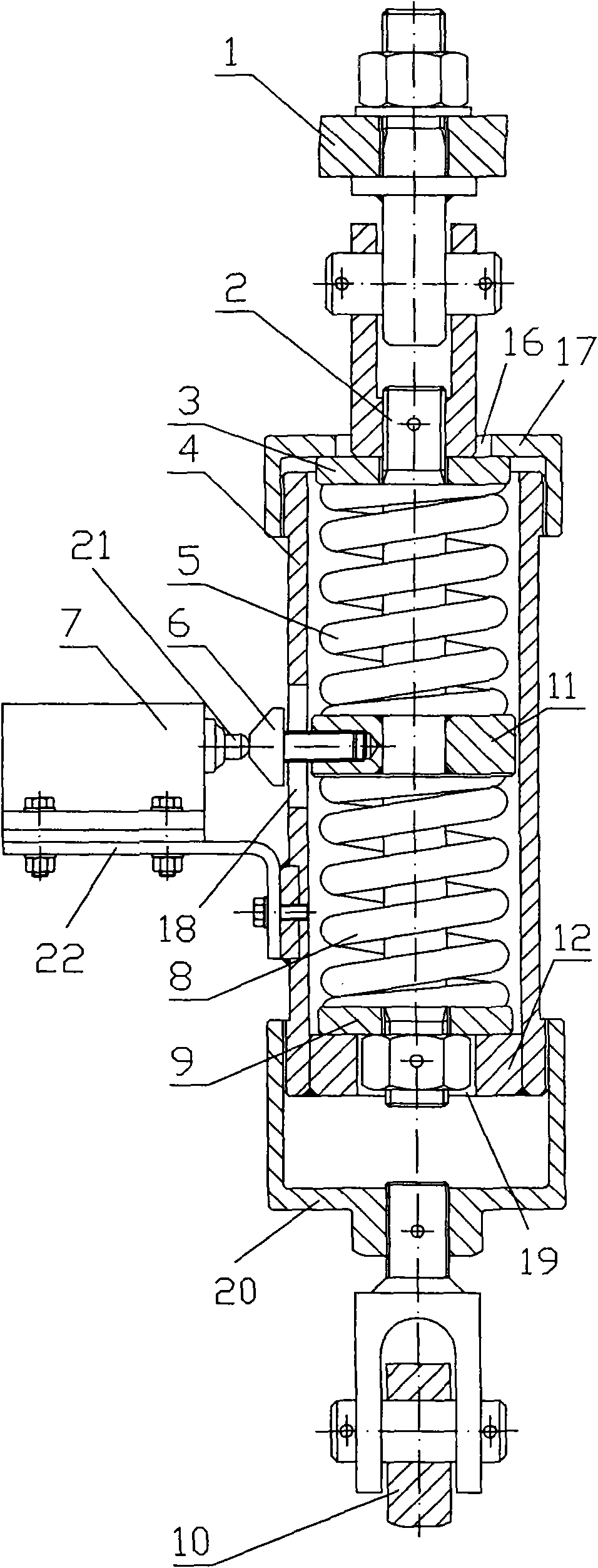 Two-way overload protective device for drive mechanism