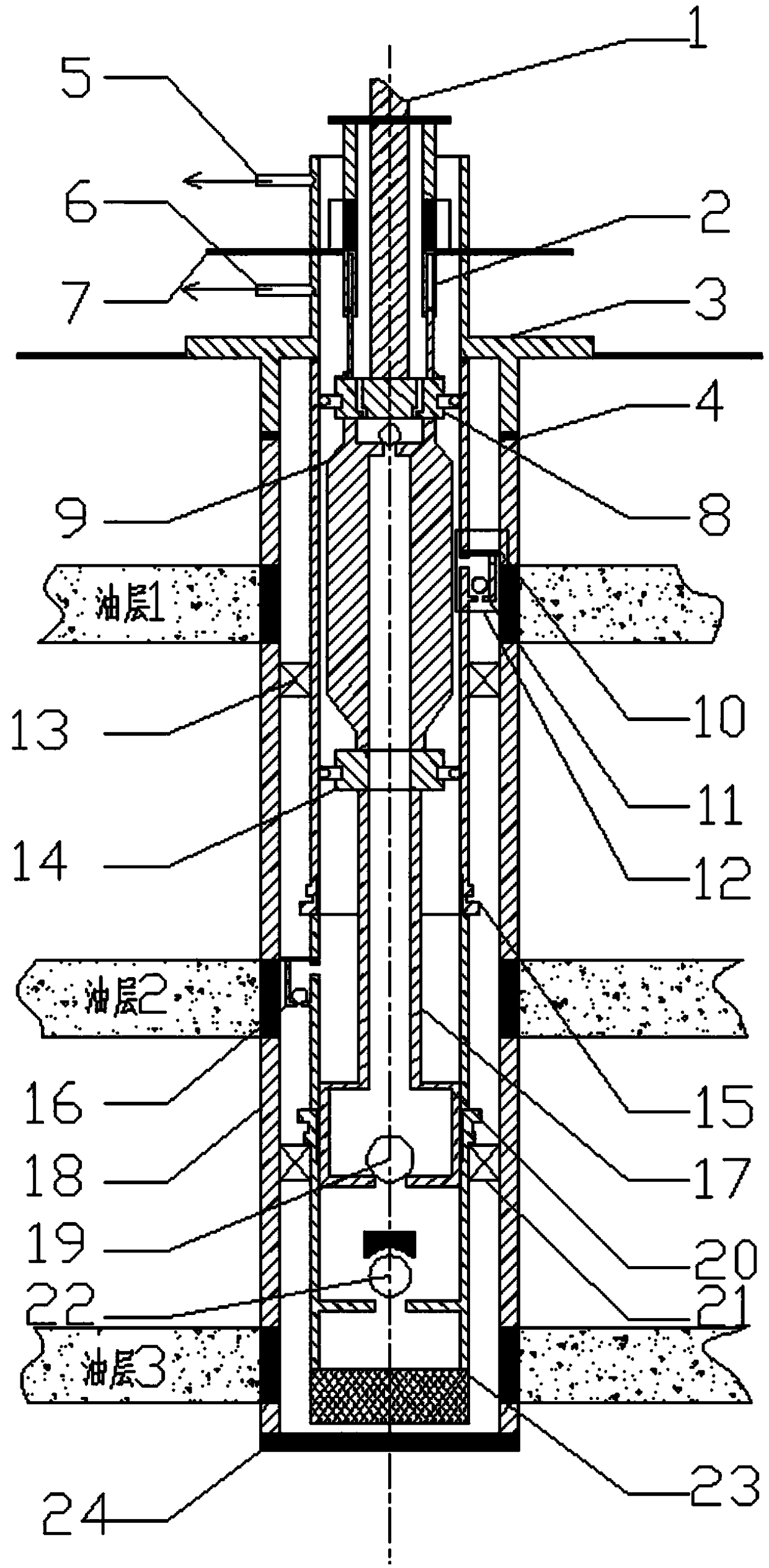 A production structure for multi-reservoir commingled production