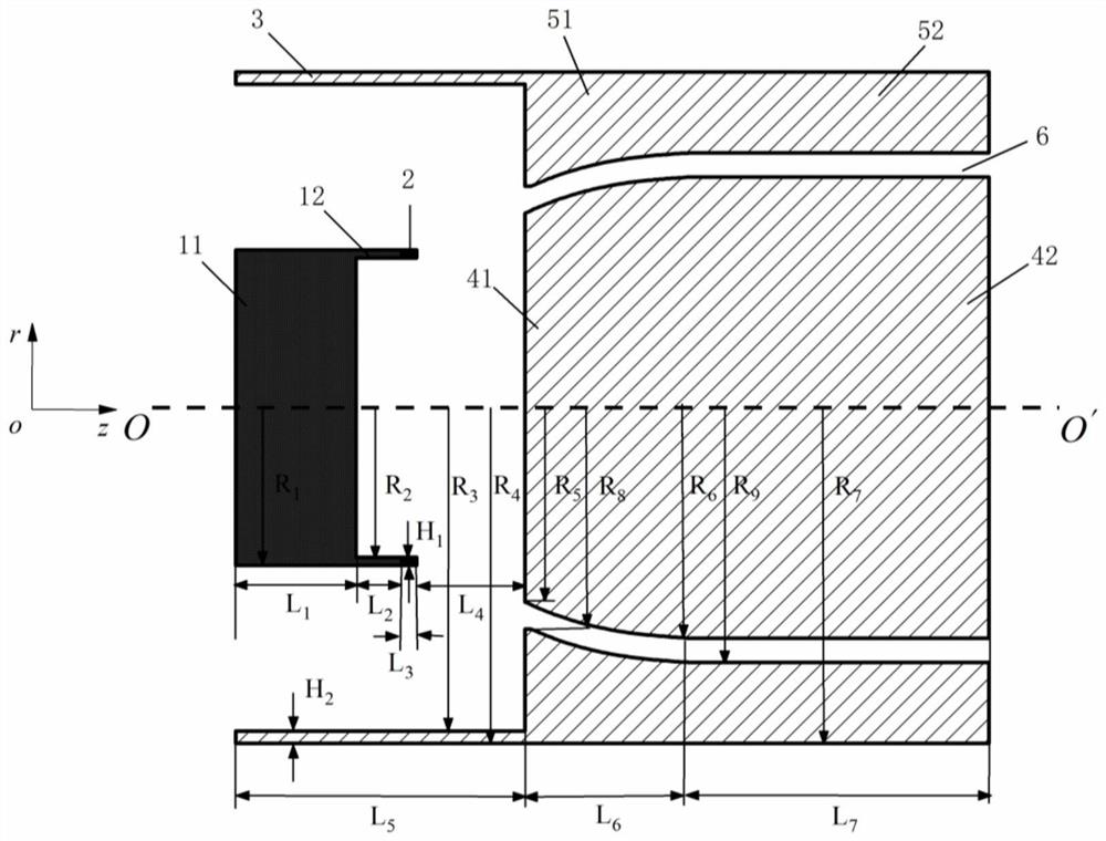 High-current diode based on gradient magnetic field and gradient magnetic field device