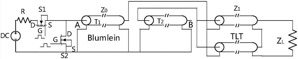 Modularized solid state nanosecond pulse generator based on PCB Blumlein transmission line and transmission line transformer