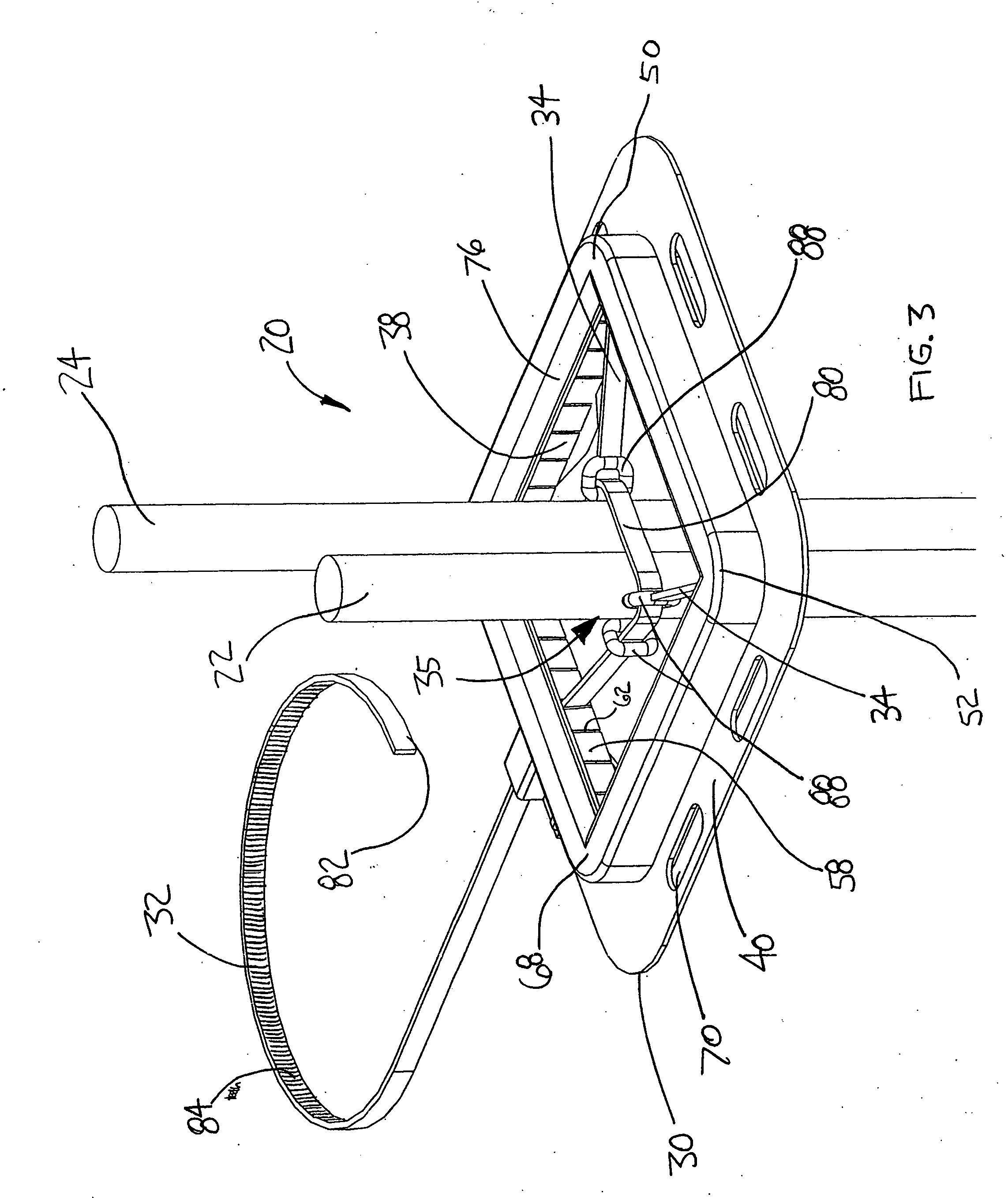 Device for tying and centering reinforcing bar