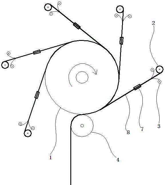 Spinning yarn bonding device