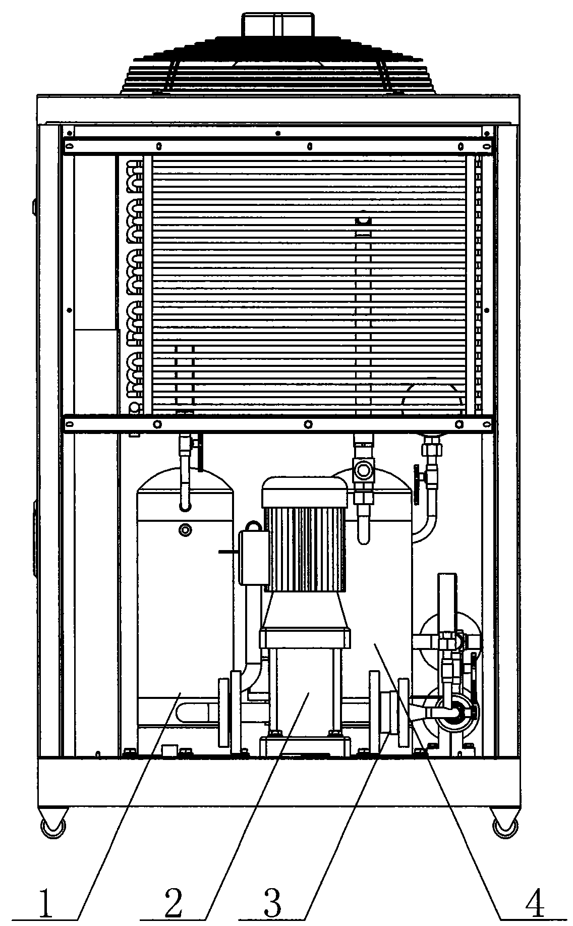 A two-phase cooling system based on r134a