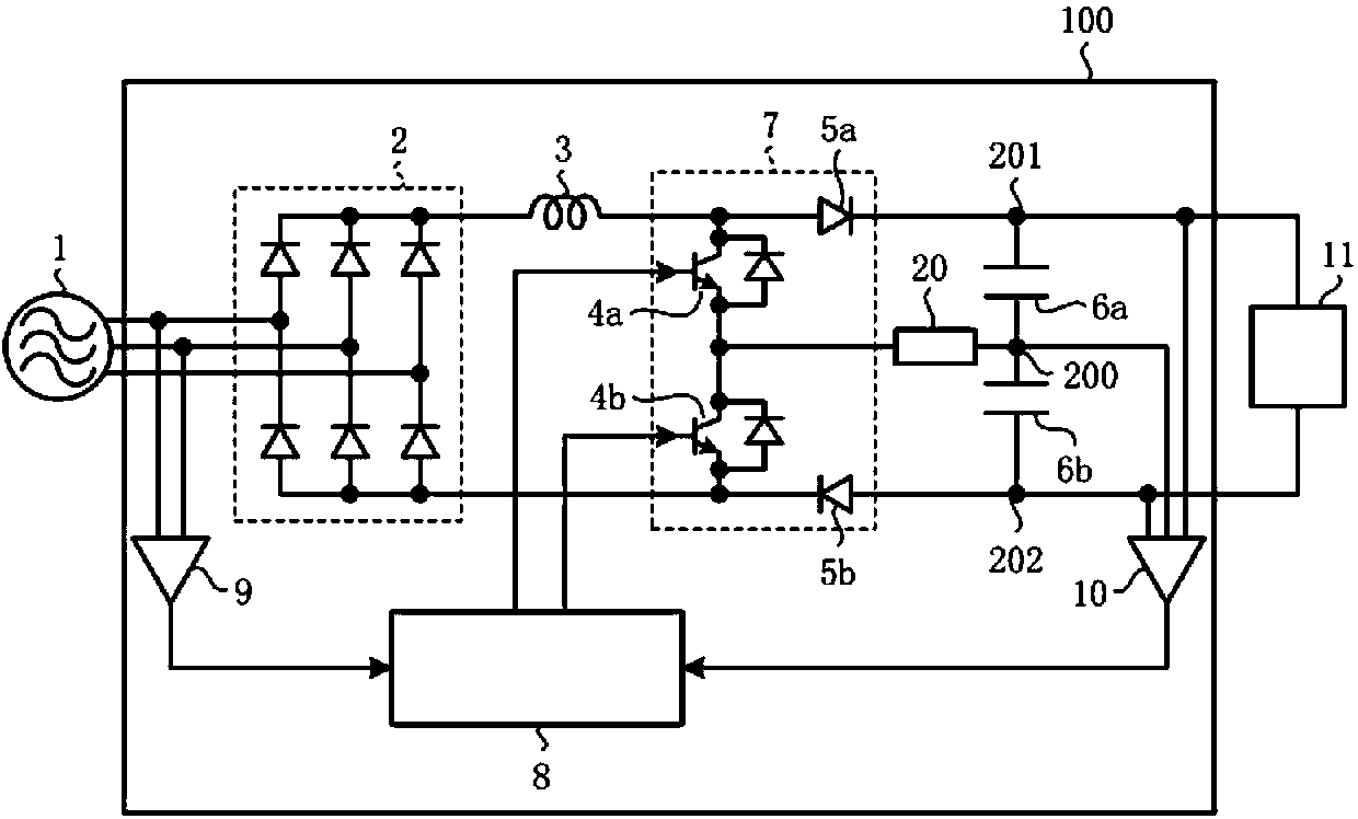 DC power supply units, motor drive units, air conditioners and refrigerators