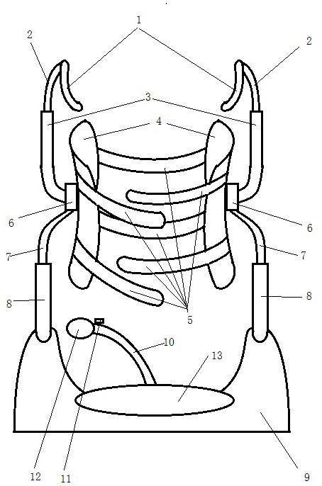 Waist burden alleviating device