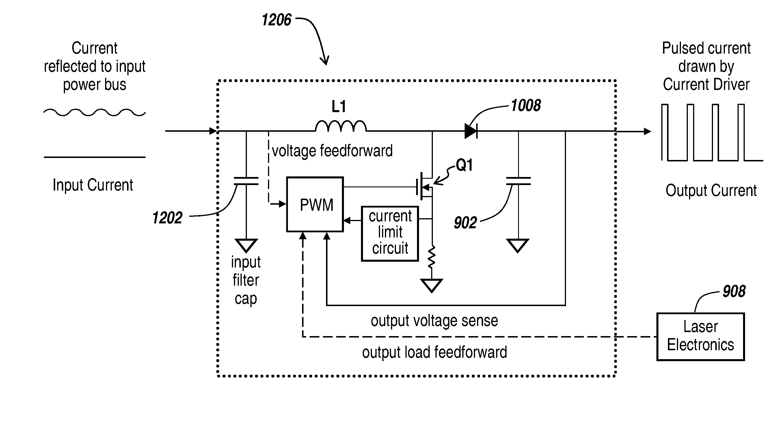 Diode driver for battery operated laser systems
