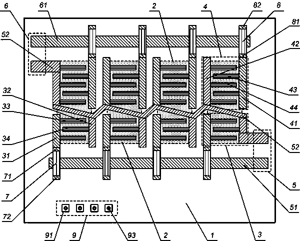 A monolithic integrated surface acoustic wave filter component