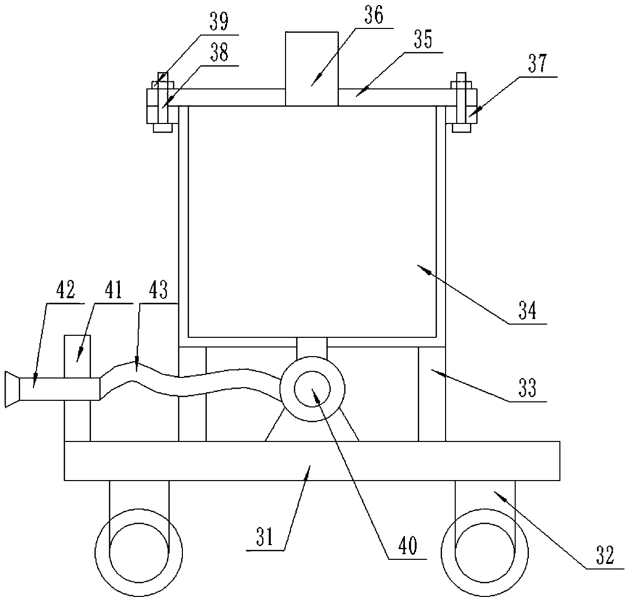 Rapid diluting and mixing device for agricultural chemicals