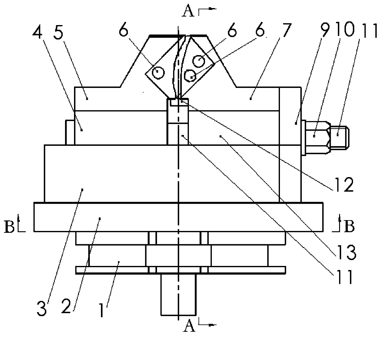 Method and clamp for moulding surface positioning clamping of finish forge blade