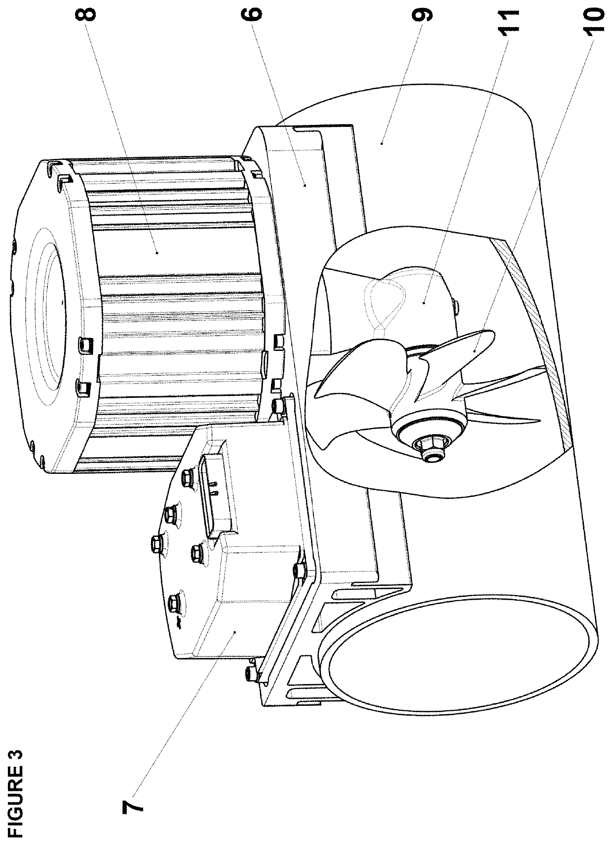 Driving unit for a tunnel thruster and a tunnel thruster with such driving unit
