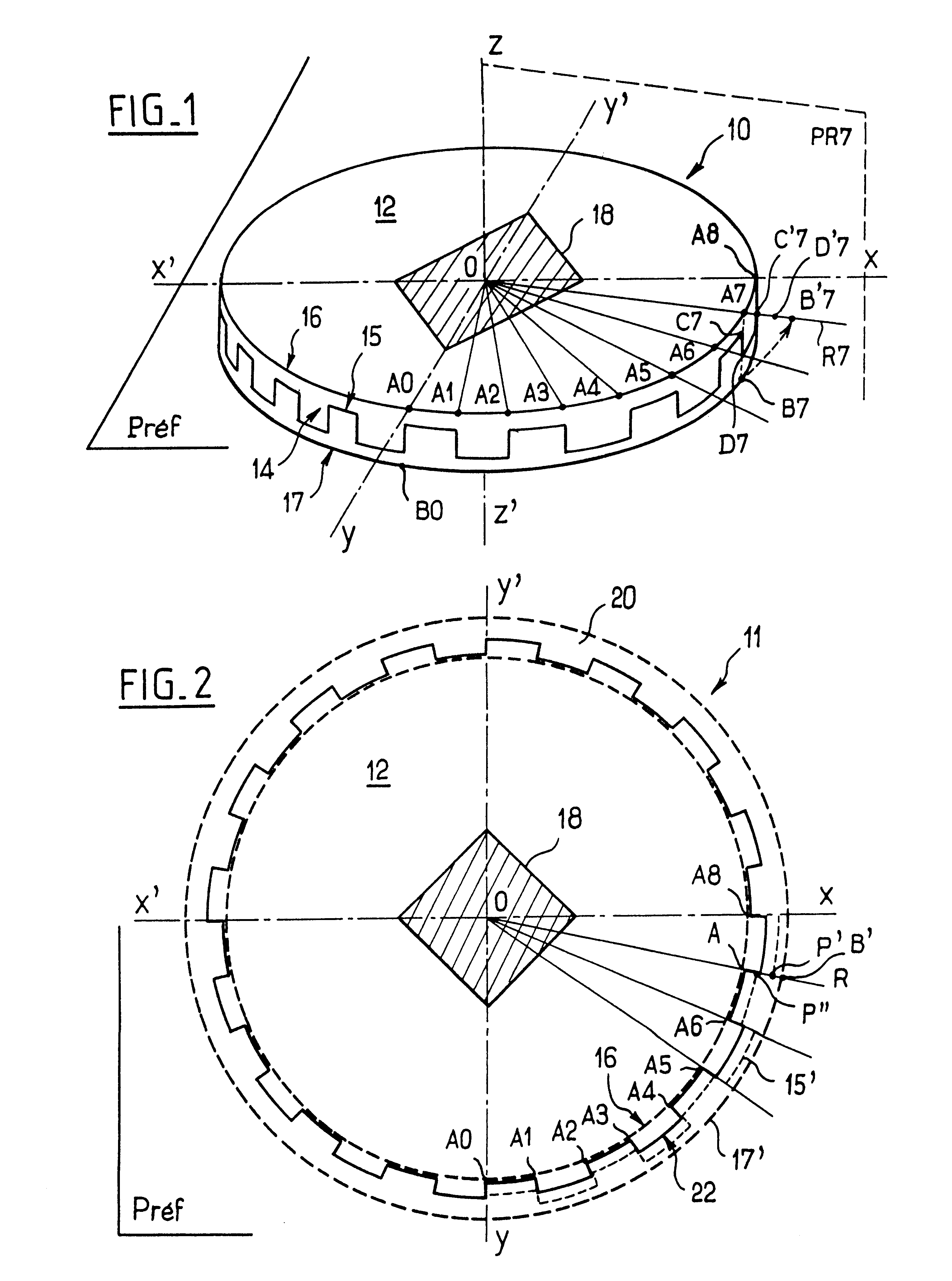 Method for marking a gaming disk by pad printing