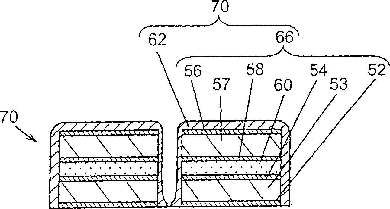 Film piezoelectric element and making method thereof and actuator device using same