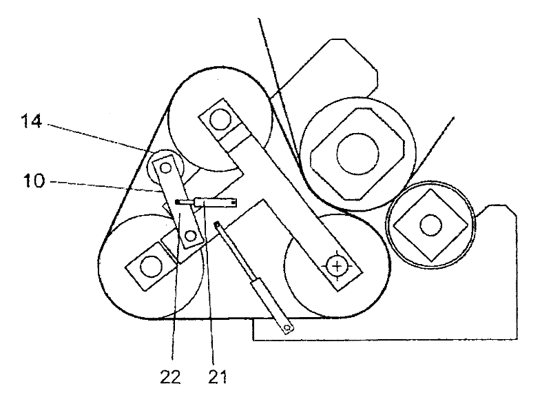 Method and apparatus for opening roller gap