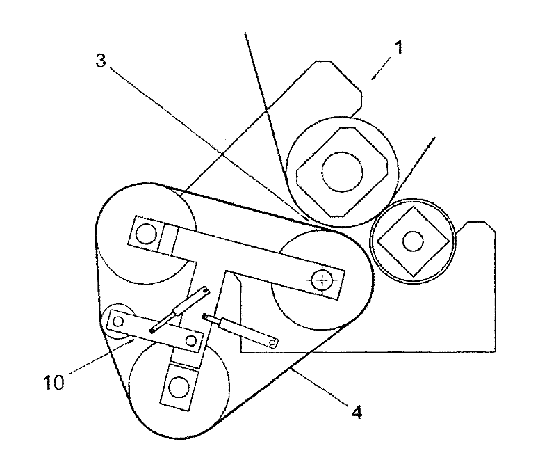 Method and apparatus for opening roller gap