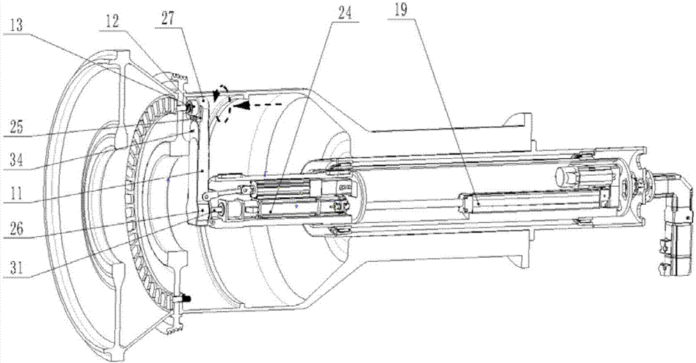 Device and method for tightening rear nuts of sealing disc of high-pressure rotor of aero-engine