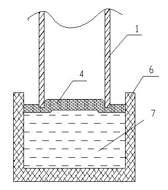 Single-dip-pipe vacuum refining device and using method thereof