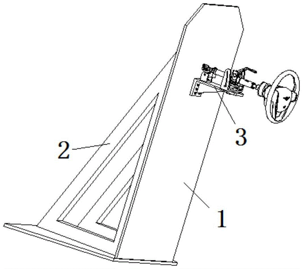 An automobile steering column dynamic impact test bench