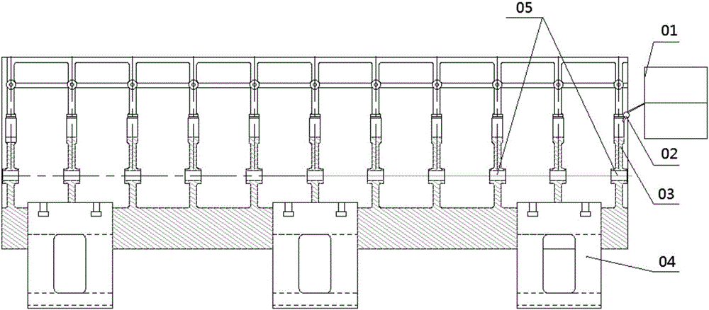 Machining method for tube expansion hole of diesel engine rack