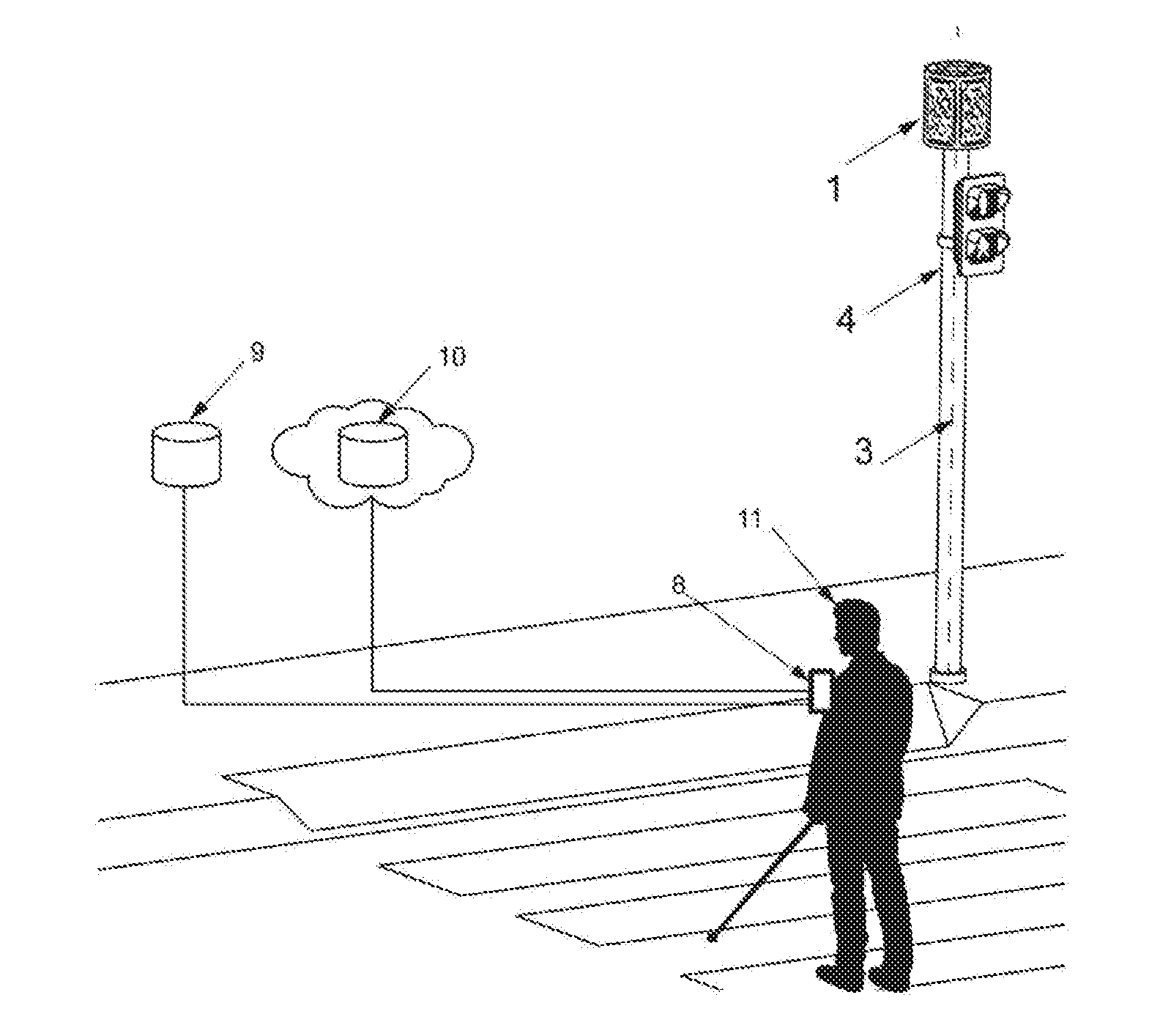 Signal for identifying traffic lights for computer vision