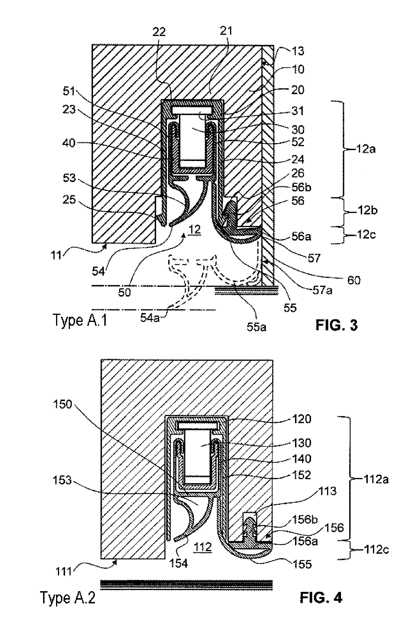 Door seal with two sealing planes