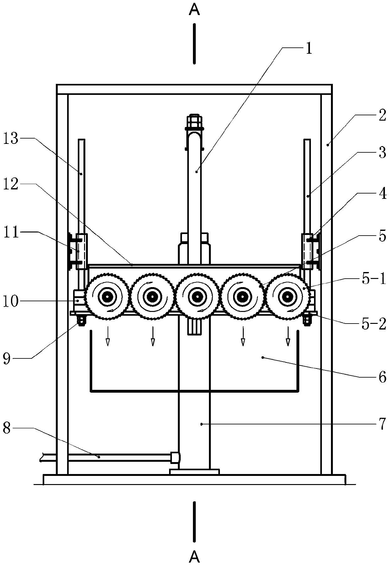 Hydraulic coordinated biomass sawing equipment