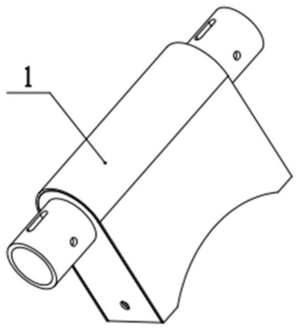 Assembly tool and assembly method for rudder shaft type component for ceramic-based composite aircraft