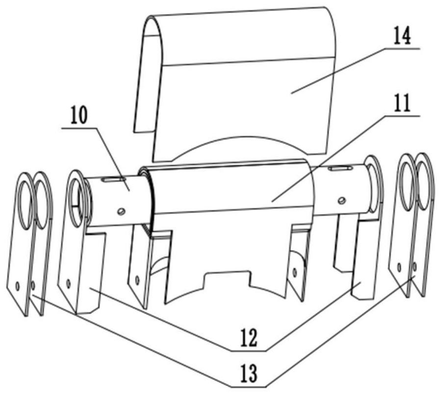 Assembly tool and assembly method for rudder shaft type component for ceramic-based composite aircraft