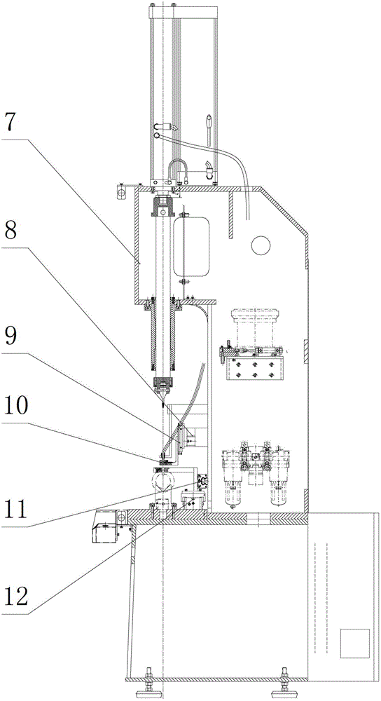 Automatic press-fitting unit for transmission intermediate shaft key pins