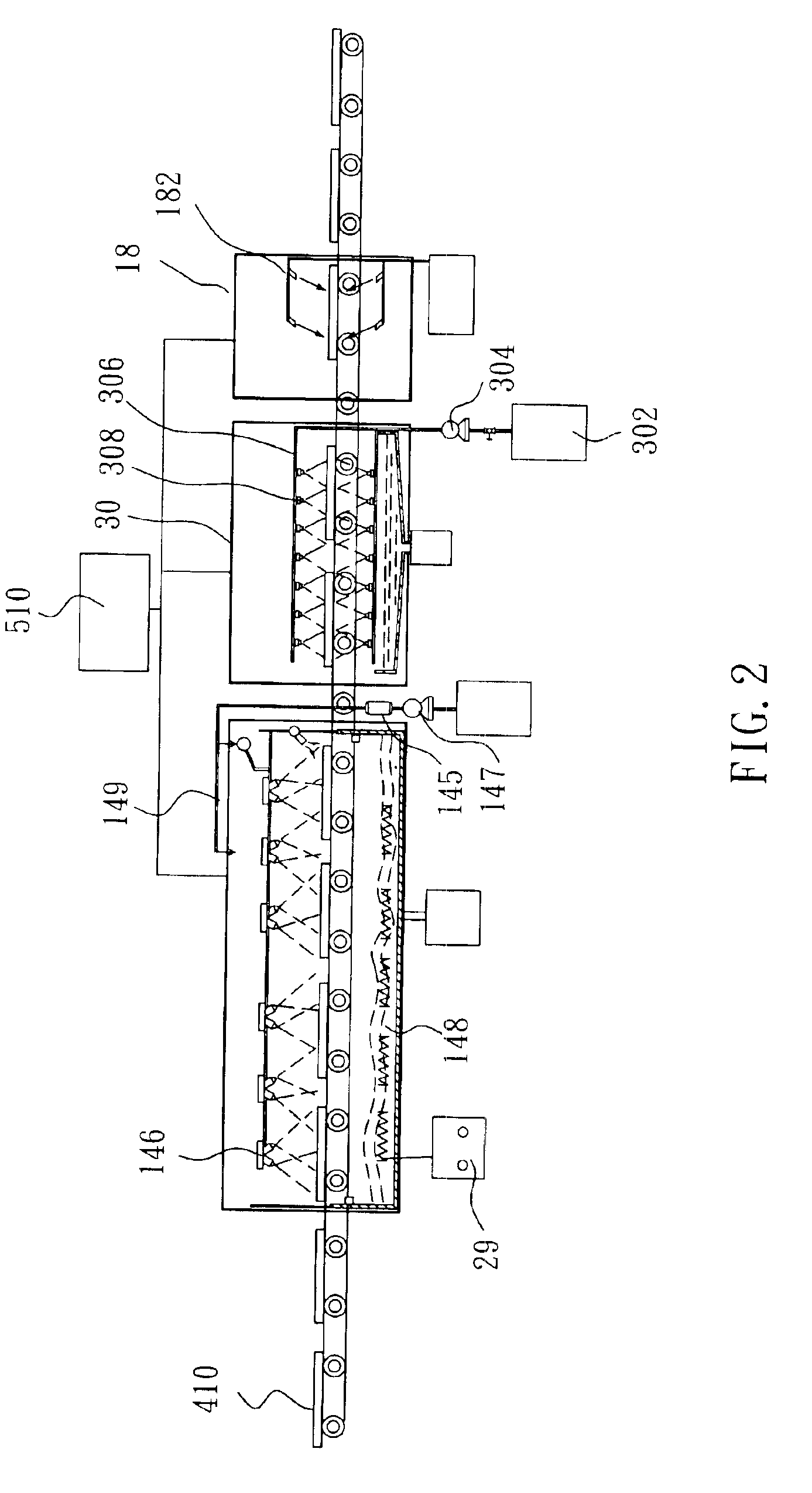 Developing apparatus and method for developing organic electroluminescent display panels